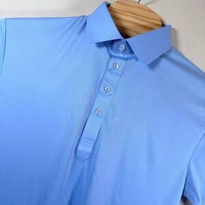 Collars & Co The Original Dress Collar Polo Men's Large Sky Blue Stretch Wicking